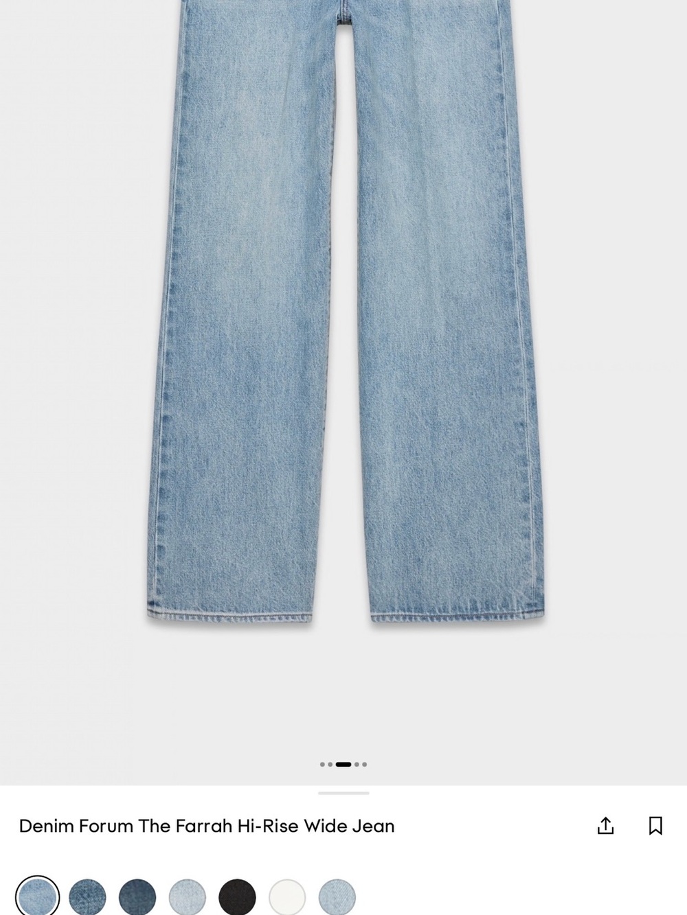 Denim Forum Farrah High-Rise Wide Leg Jeans - Picture 10 of 12